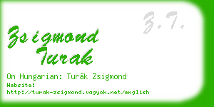 zsigmond turak business card